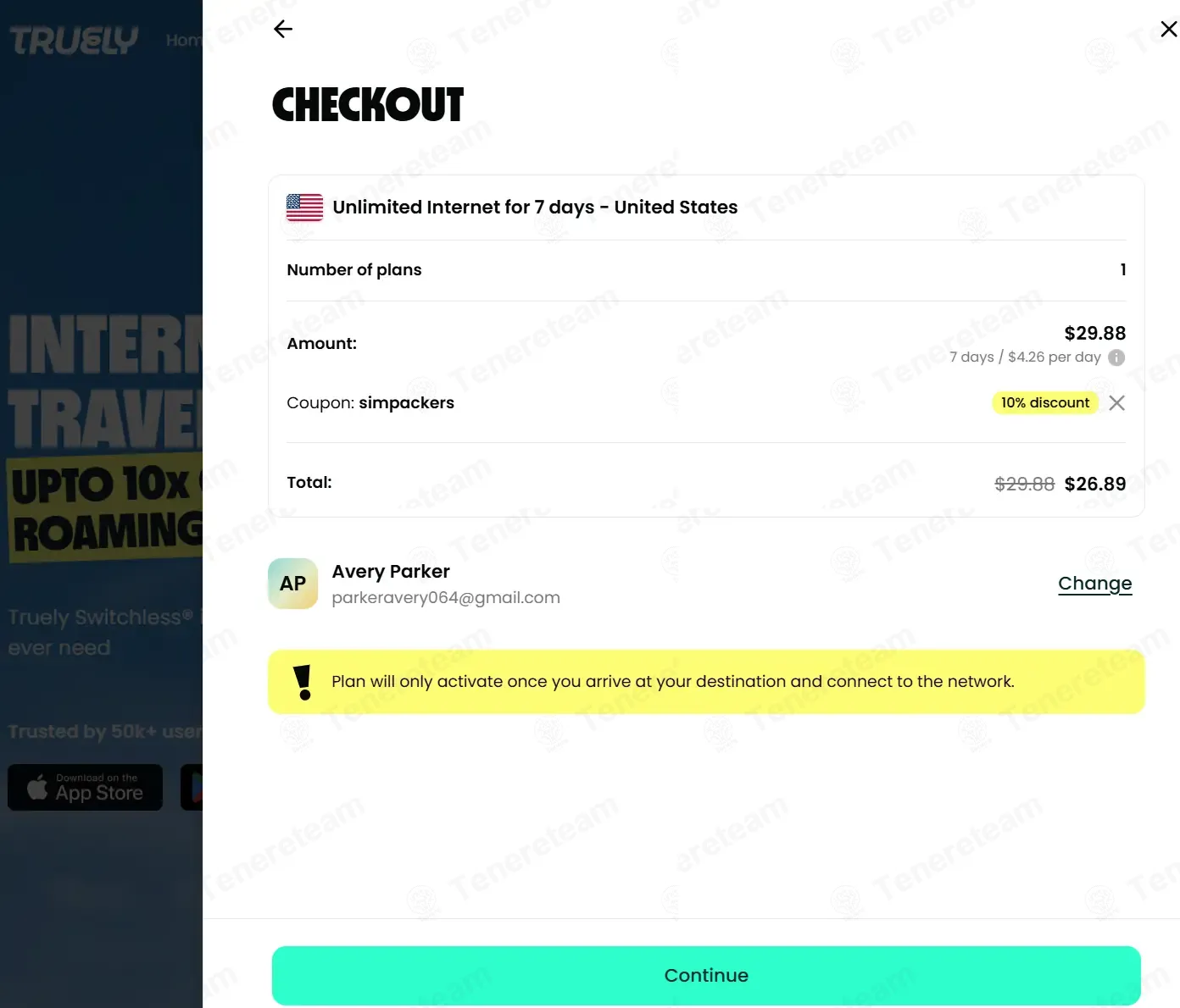 Truely eSIMs coupon code: 10% off with SIMPACKERS. Tested and valid as 1 week ago.