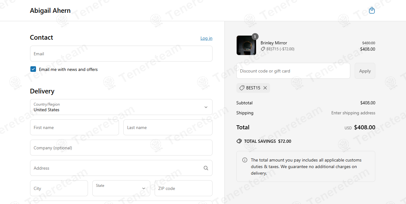 Abigail Ahern coupon code: 15% off with BEST15. Tested and valid as 11 months ago.