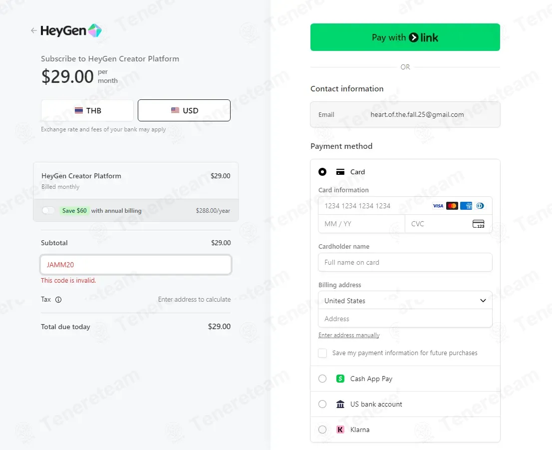 HeyGen coupon code: 20% off with JAMM20. Tested and valid as 1 month ago.