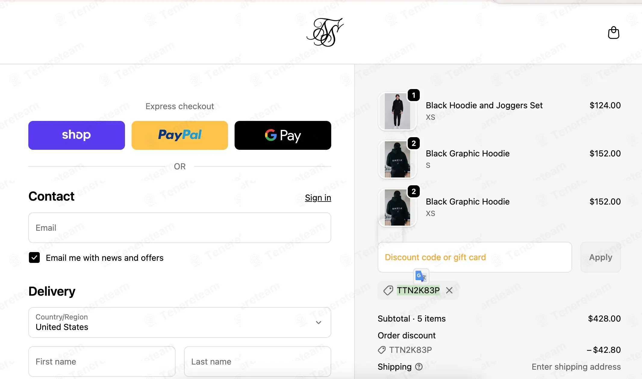 SikSilk coupon code: 10% off with TTN2K83P. Tested and valid as 8 months ago.