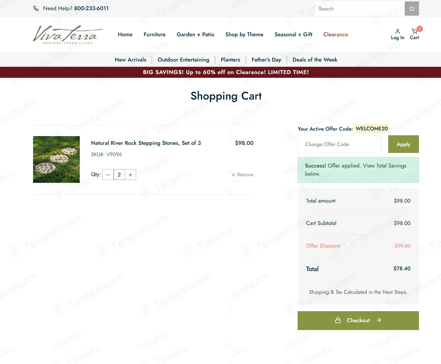 Vivaterra coupon code: 20% off with WELCOME20. Tested and valid as 3 weeks ago.
