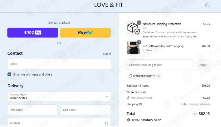 Love and Fit coupon code: 10% off with fitnesesspro15. Tested and valid as 2 months ago.