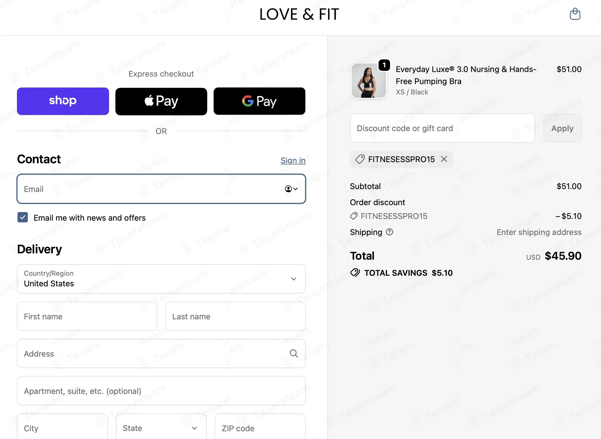 Love and Fit coupon code: 10% off with fitnesesspro15. Tested and valid as 2 months ago.
