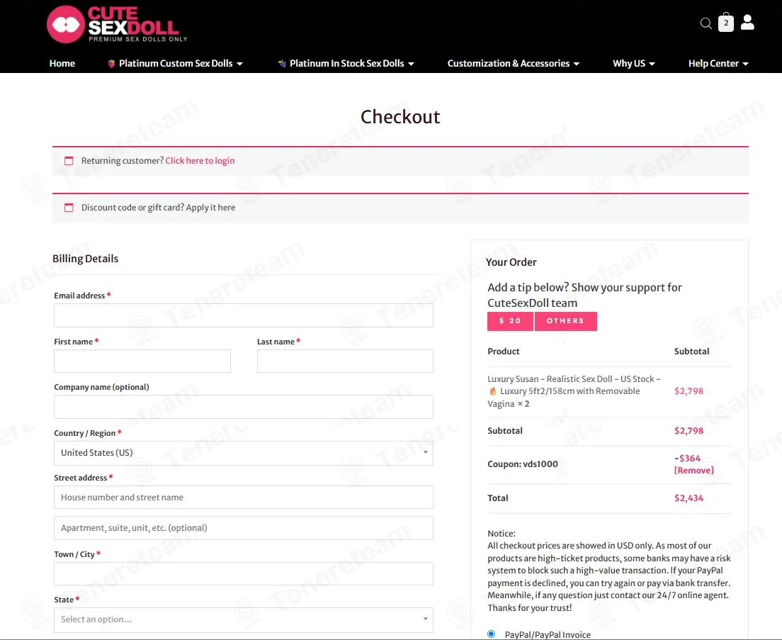 75% OFF Cute Sex Doll Coupon Codes