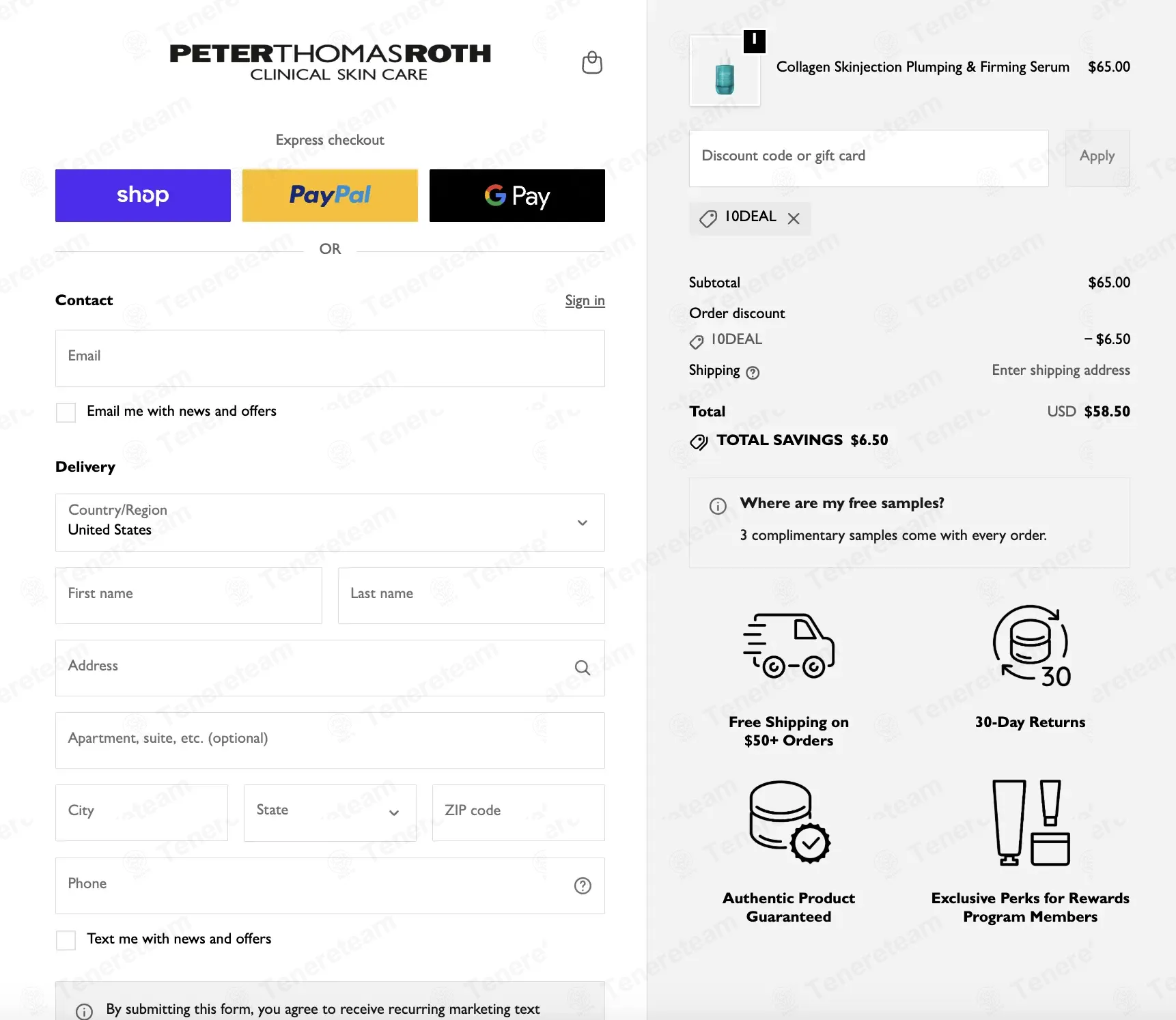 Peter Thomas Roth coupon code: 10% off with 10DEAL. Tested and valid as 1 month ago.