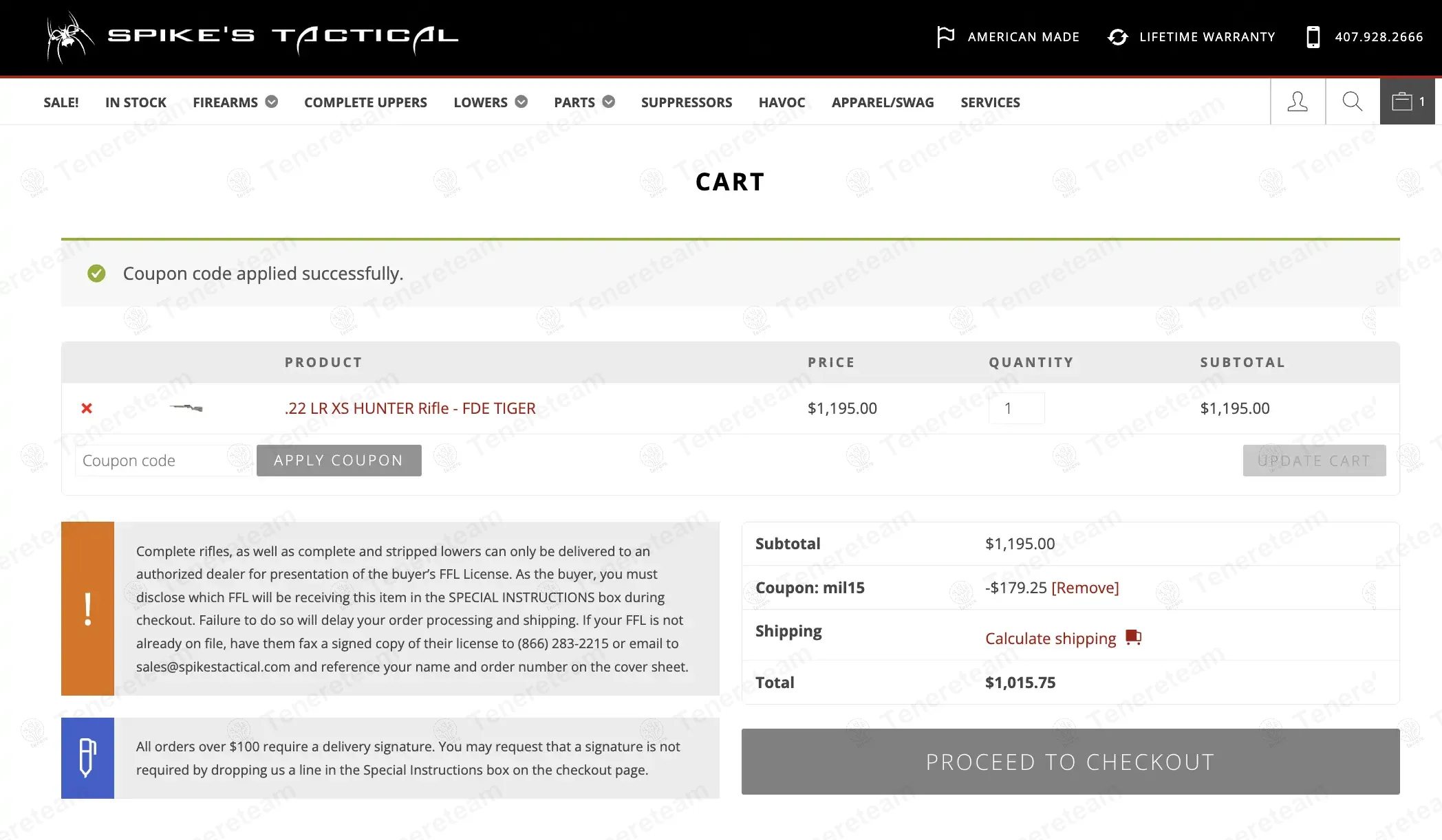 Spikes Tactical coupon code: 15% off with MIL151. Tested and valid as 6 days ago.