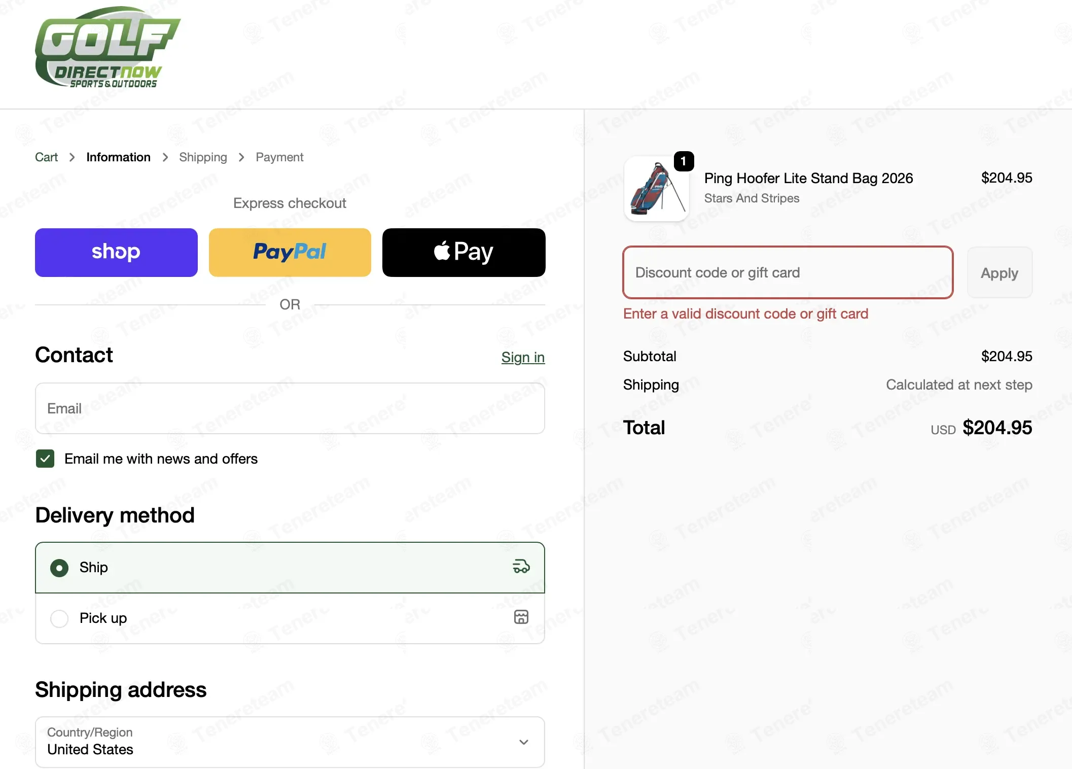 Golf Direct Now coupon code: 10% off with WELCOME10. Tested and valid as 6 months ago.