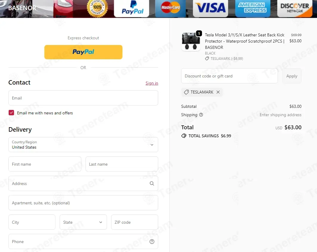 Basenor coupon code verified as working at checkout