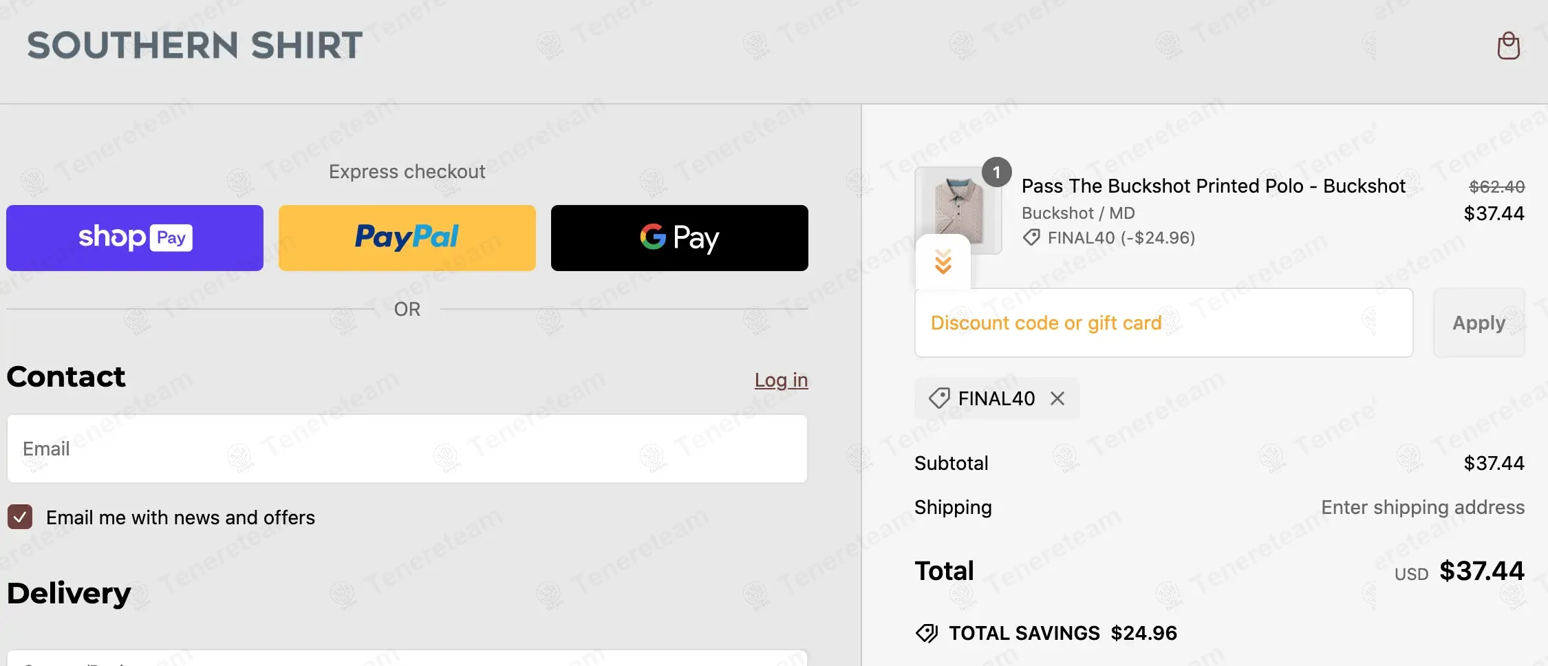 Southern Shirt coupon code: 40% off with FINAL40. Tested and valid as 1 year ago.