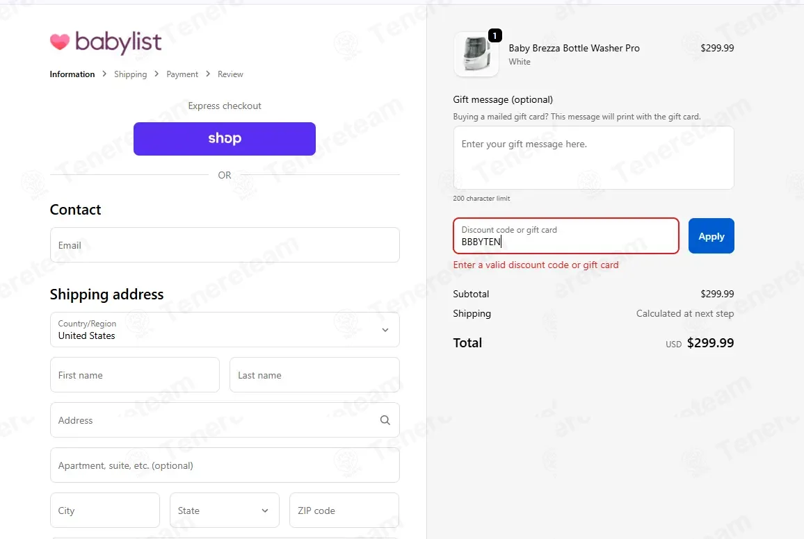 Babylist coupon code: $10 off with BBBYTEN. Tested and valid as 2 months ago.