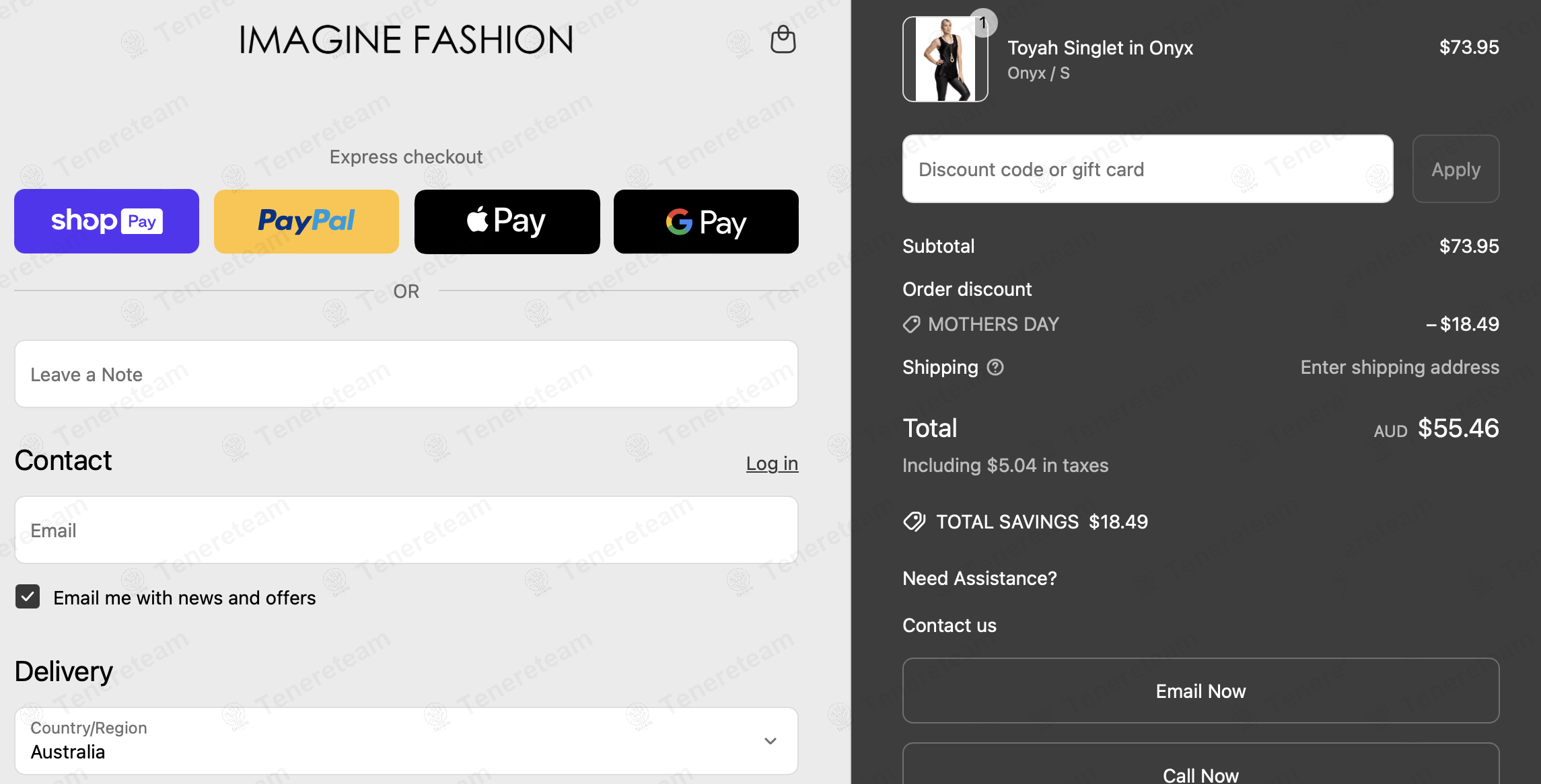 Imagine Fashion coupon code: 25% off with MOTHERS DAY. Tested and valid as 1 year ago.