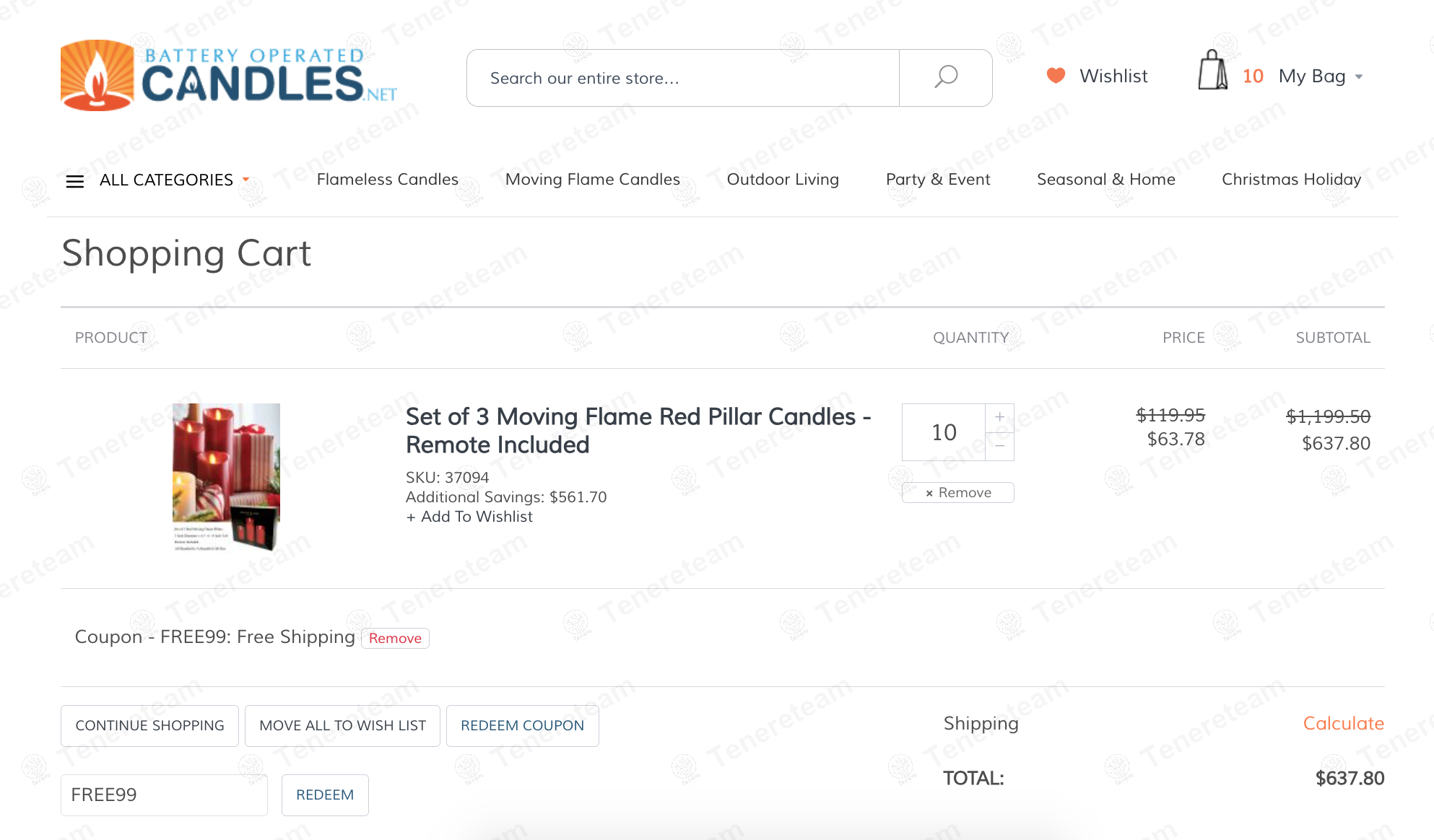 Battery Operated Candles coupon code: Sale off with FREE99. Tested and valid as 10 months ago.