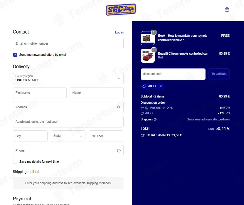 Shop Radiocommande coupon code: 20% off with 20OFF. Tested and valid as 1 month ago.
