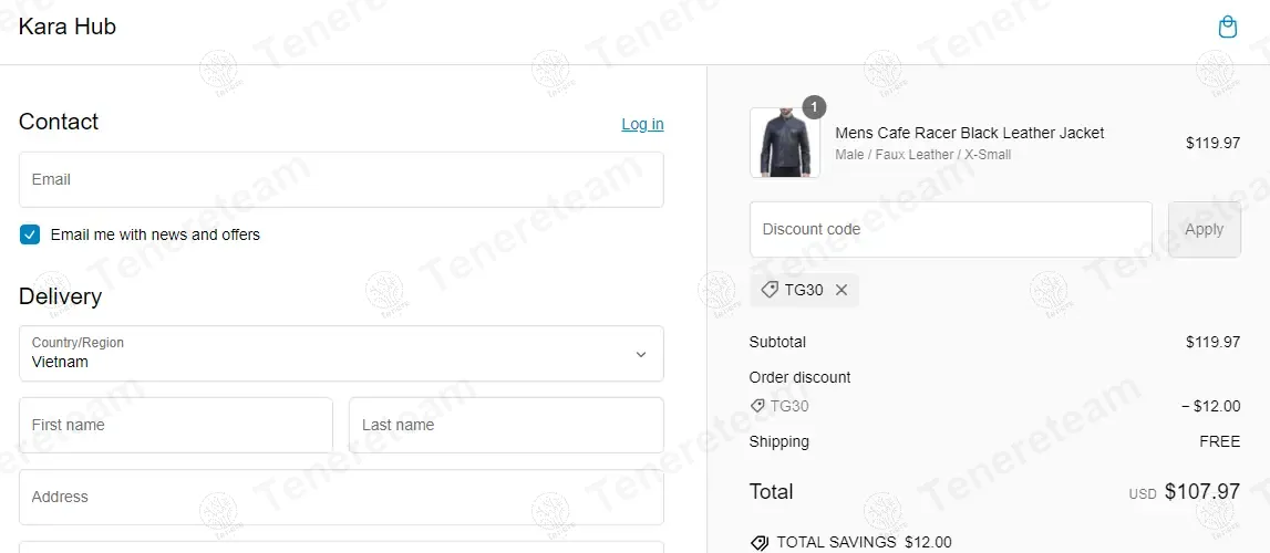 Kara Hub coupon code: 10% off with TG30. Tested and valid as 1 year ago.