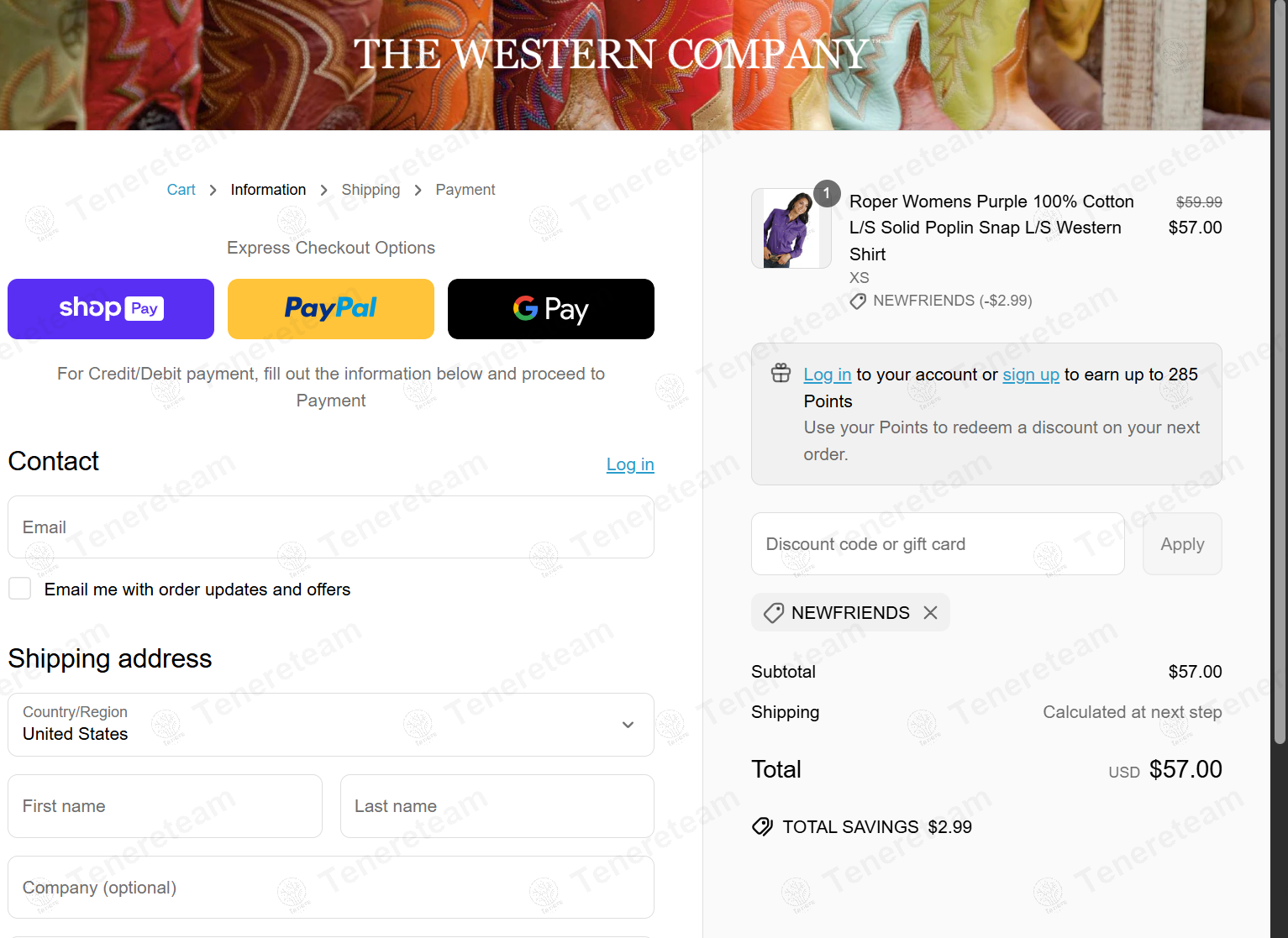 The Western Company coupon code: 5% off with NEWFRIENDS. Tested and valid as 1 year ago.
