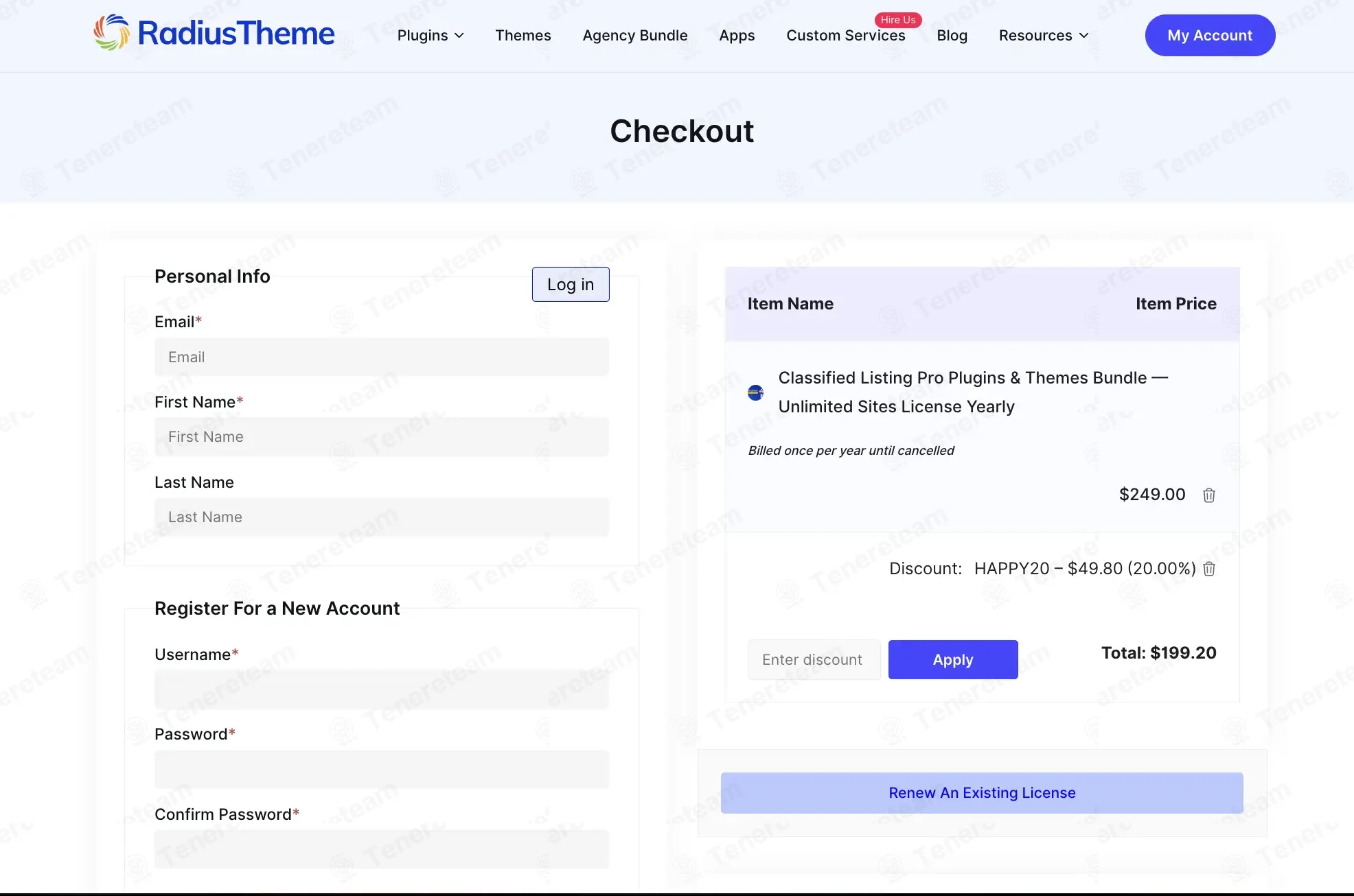 RadiusTheme coupon code: 20% off with HAPPY20. Tested and valid as 1 month ago.