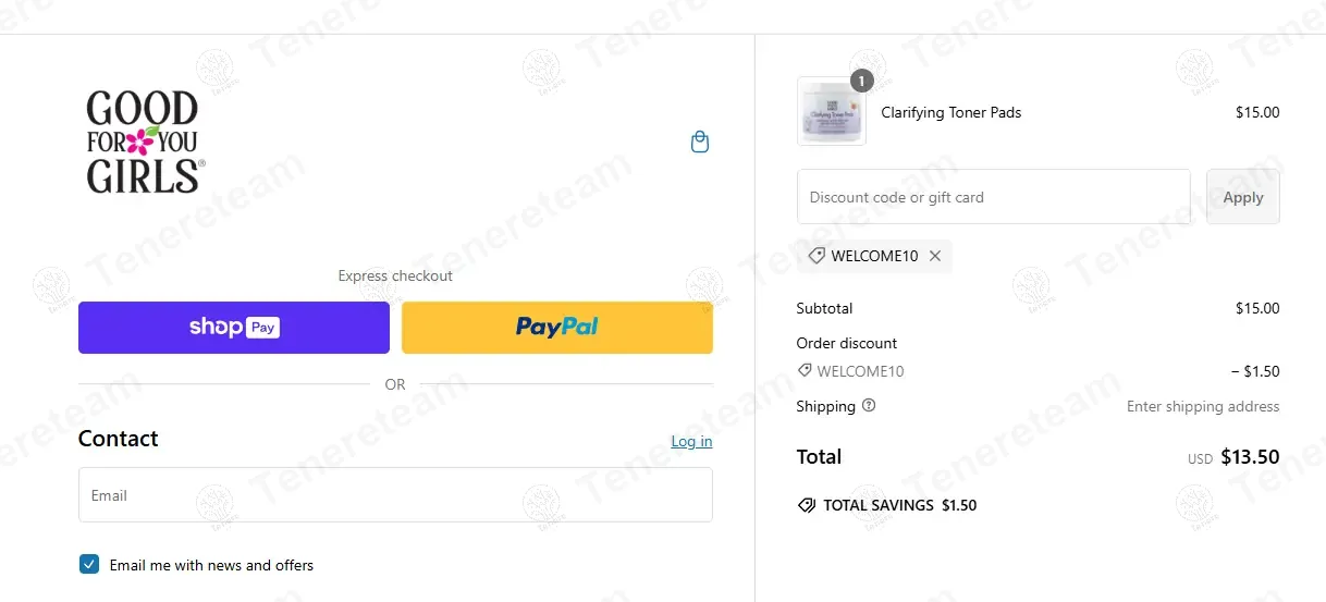 Good For You Girls coupon code: 10% off with WELCOME. Tested and valid as 10 months ago.