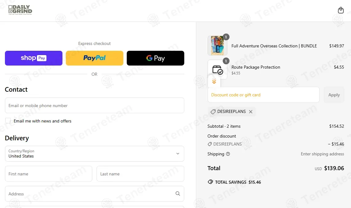 The Daily Grind Planner coupon code: 10% off with DESIREEPLANS. Tested and valid as 1 year ago.