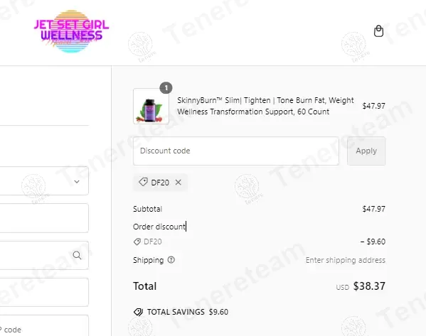Jetset Girl Wellness coupon code: 20% off with DF20. Tested and valid as 1 year ago.
