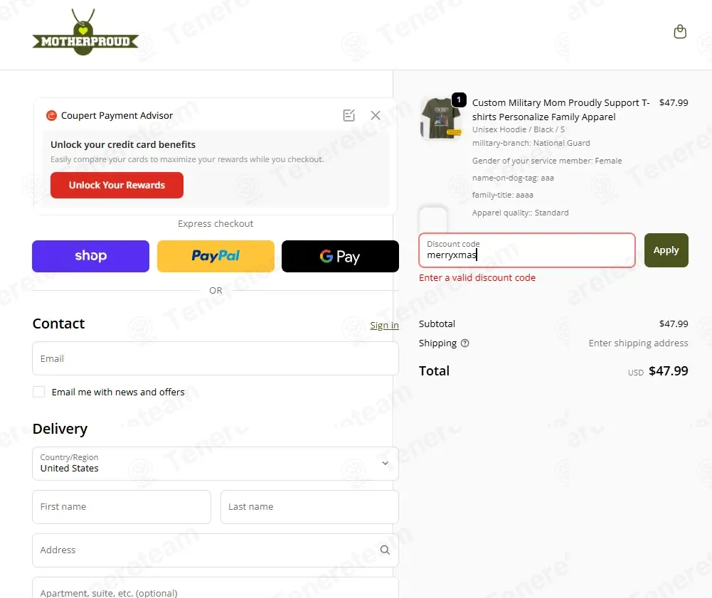 Mother Proud coupon code: 10% off with MERRYXMAS. Tested and valid as 1 month ago.