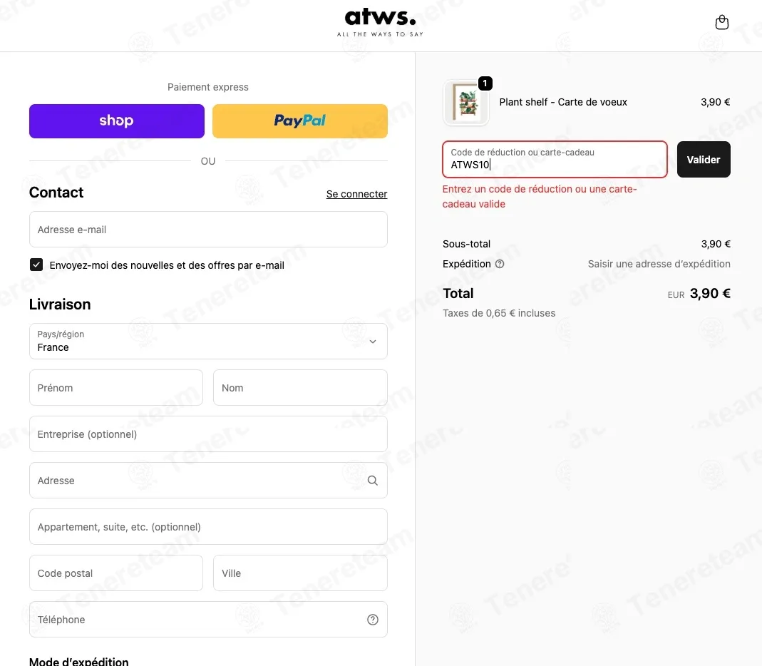 ALL THE WAYS TO SAY coupon code: 10% off with ATWS10. Tested and valid as 2 months ago.