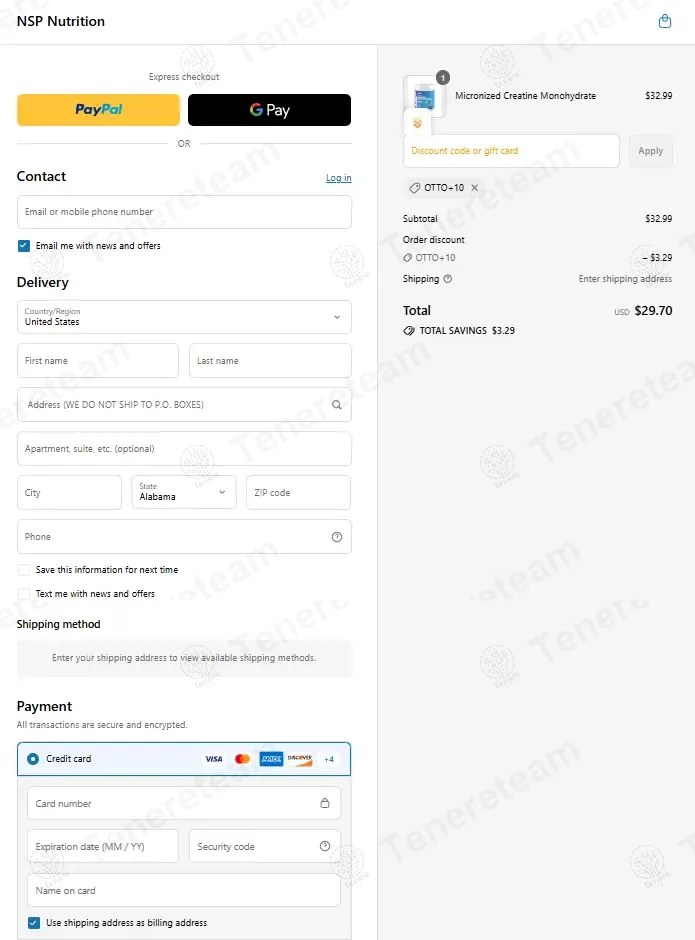 NSP Nutrition coupon code: 10% off with OTTO+10. Tested and valid as 10 months ago.