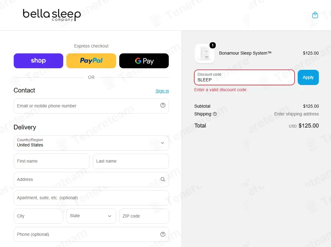 Bonamour Sleep Company coupon code: 20% off with SLEEP. Tested and valid as 6 days ago.
