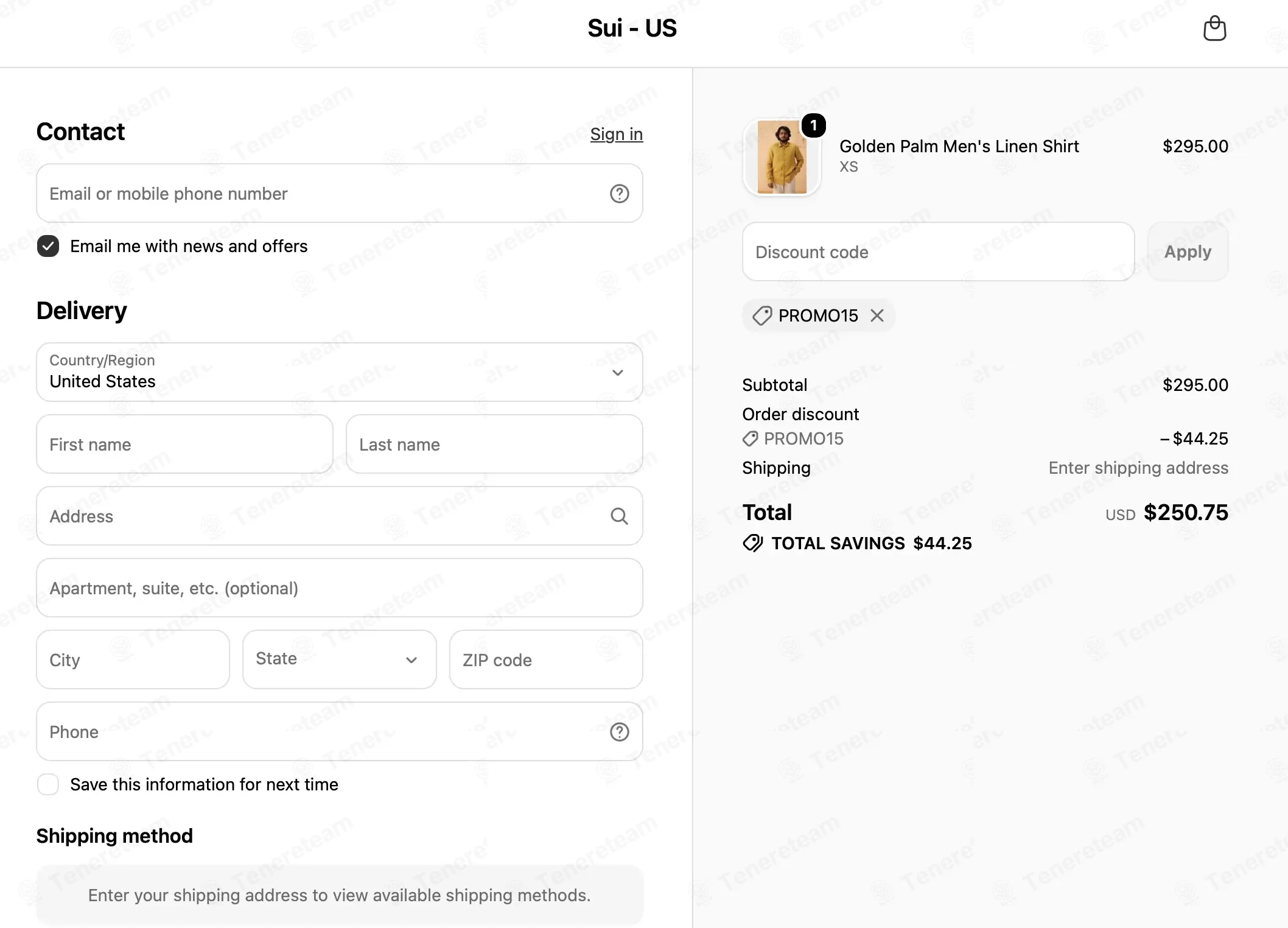 We Are Sui US coupon code: 15% off with PROMO15. Tested and valid as 3 weeks ago.