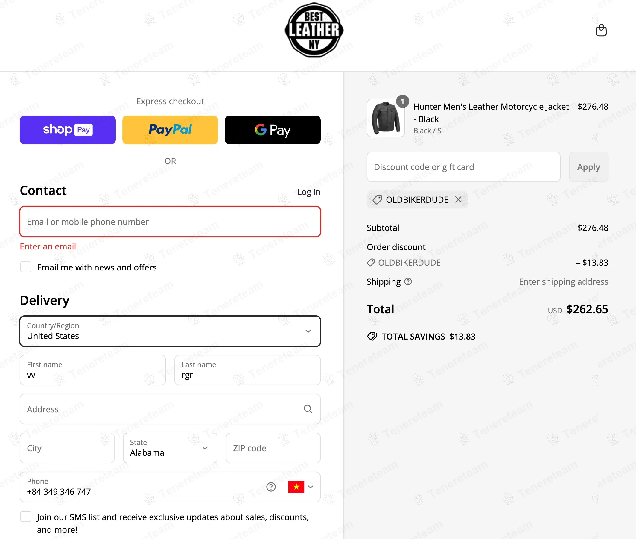 Best Leather NY coupon code: 5% off with OLDBIKERDUDE. Tested and valid as 11 months ago.