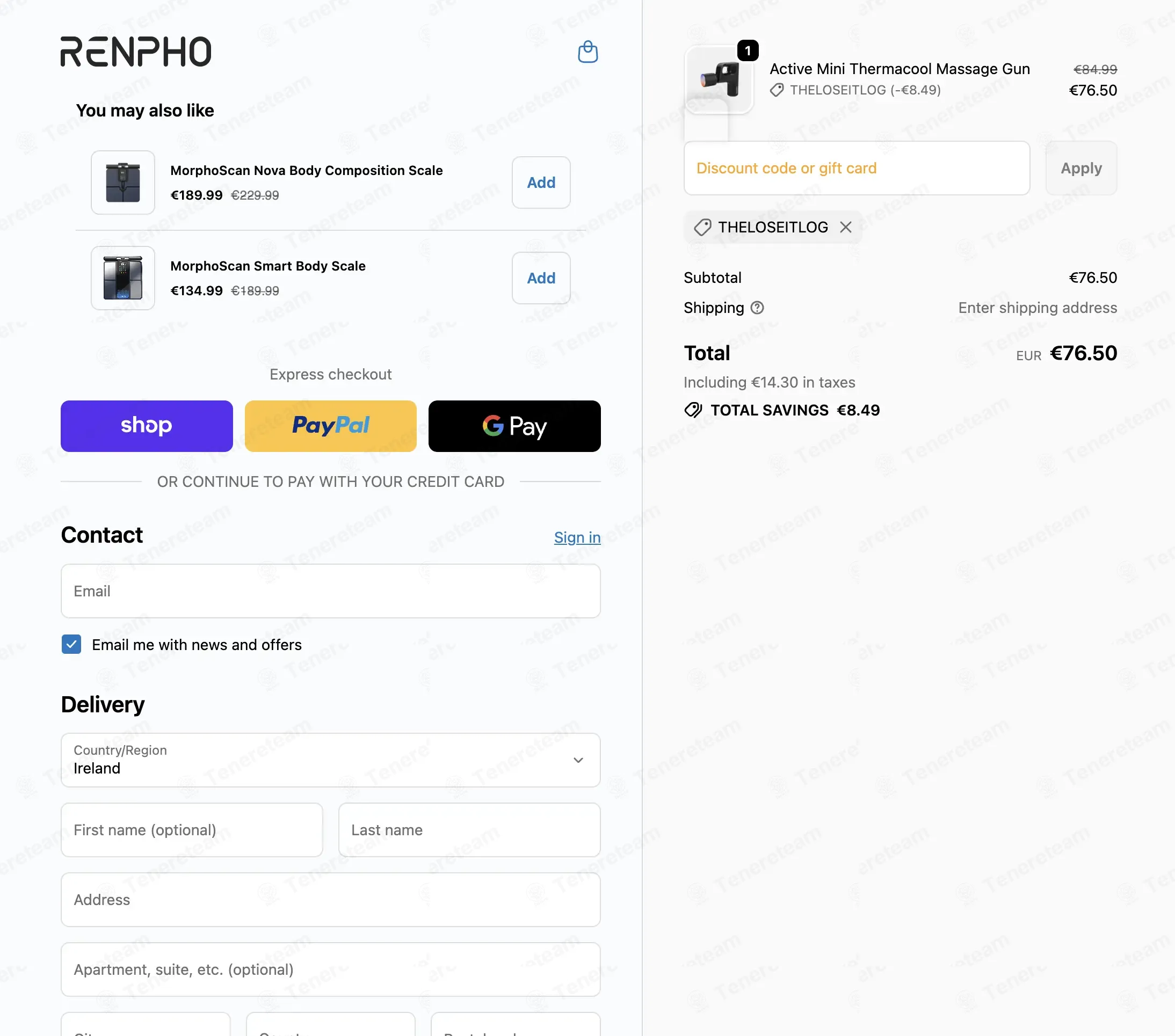 Renpho EU coupon code: 10% off with THELOSEITLOG. Tested and valid as 1 month ago.