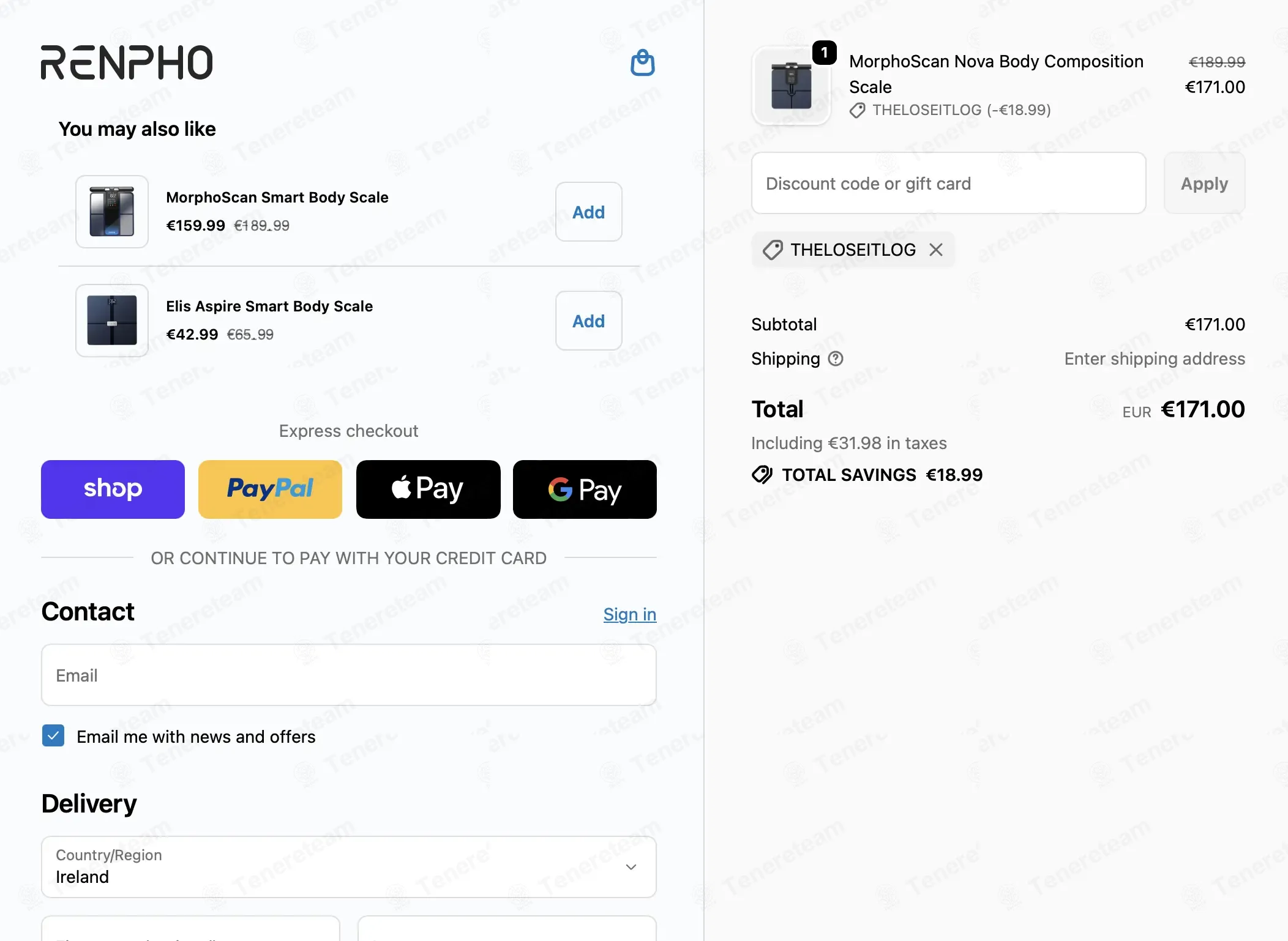 Renpho EU coupon code: 10% off with THELOSEITLOG. Tested and valid as 1 month ago.