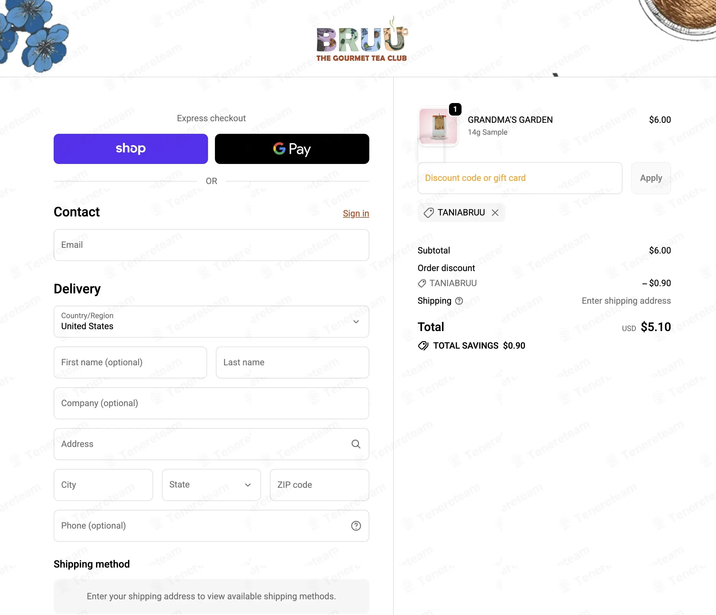 Bruu coupon code: 15% off with TANIABRUU. Tested and valid as 3 days ago.