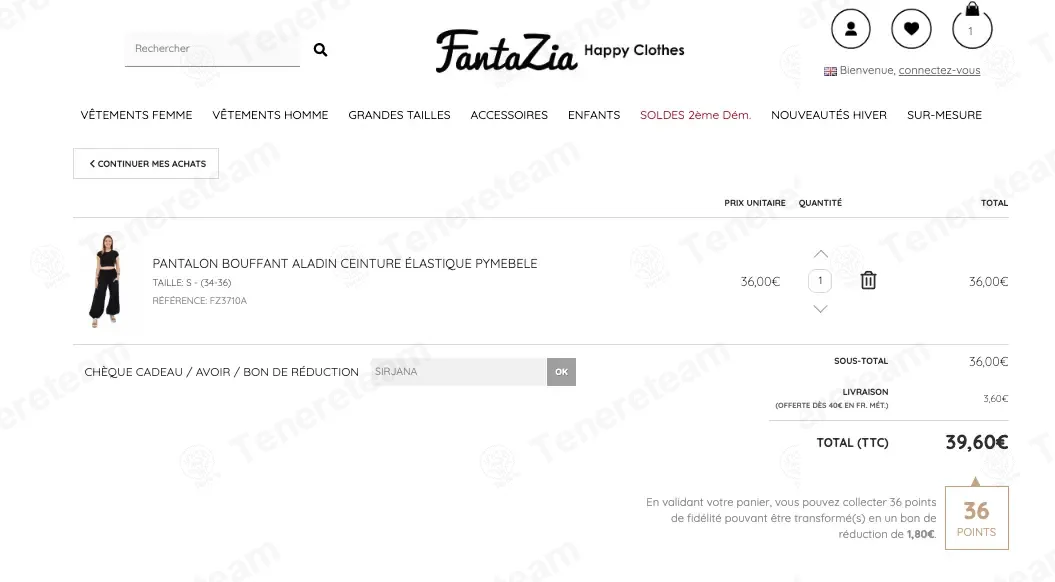 Fantazia Shop FR coupon code: 10% off with SIRJANA. Tested and valid as 5 months ago.