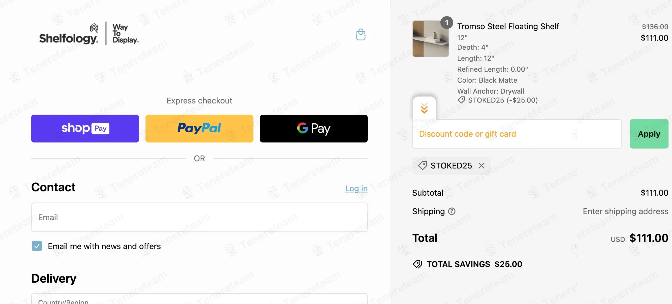 Shelfology coupon code: $25 off with STOKED25. Tested and valid as 1 year ago.